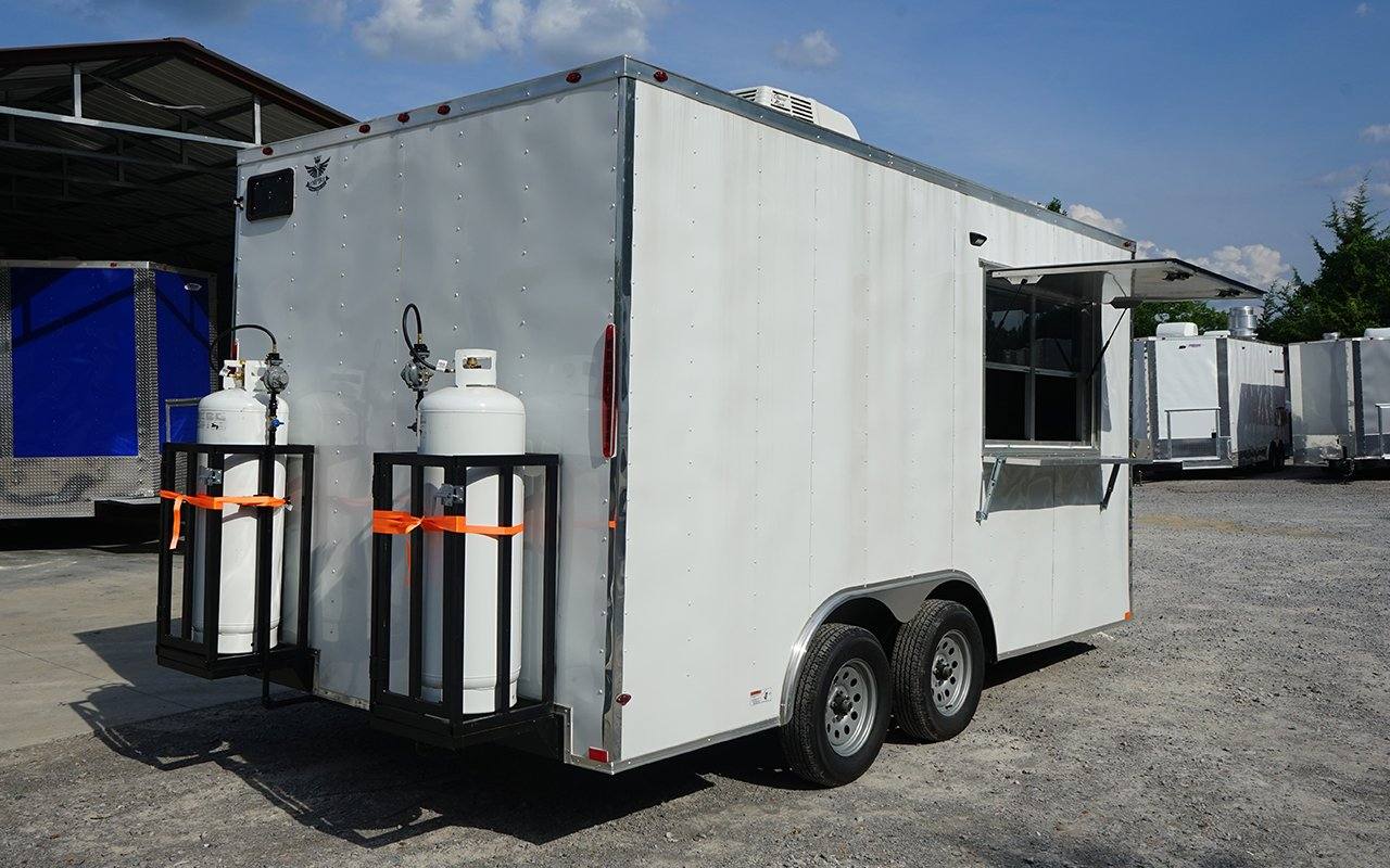 Concession Trailer 8.5' X 16' White Food Event Catering