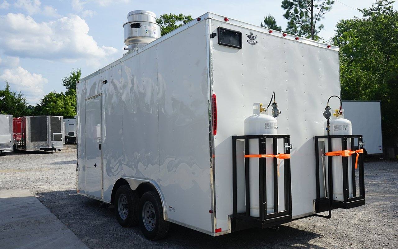Concession Trailer 8.5' X 16' White Food Event Catering