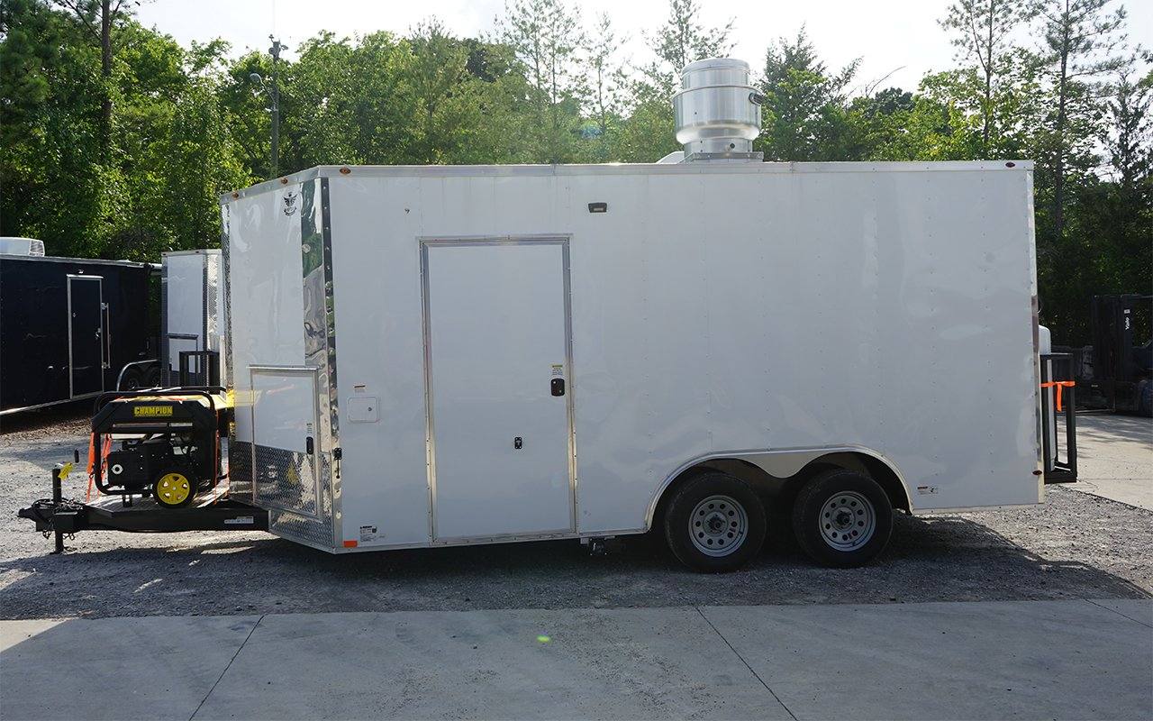 Concession Trailer 8.5' X 16' White Food Event Catering