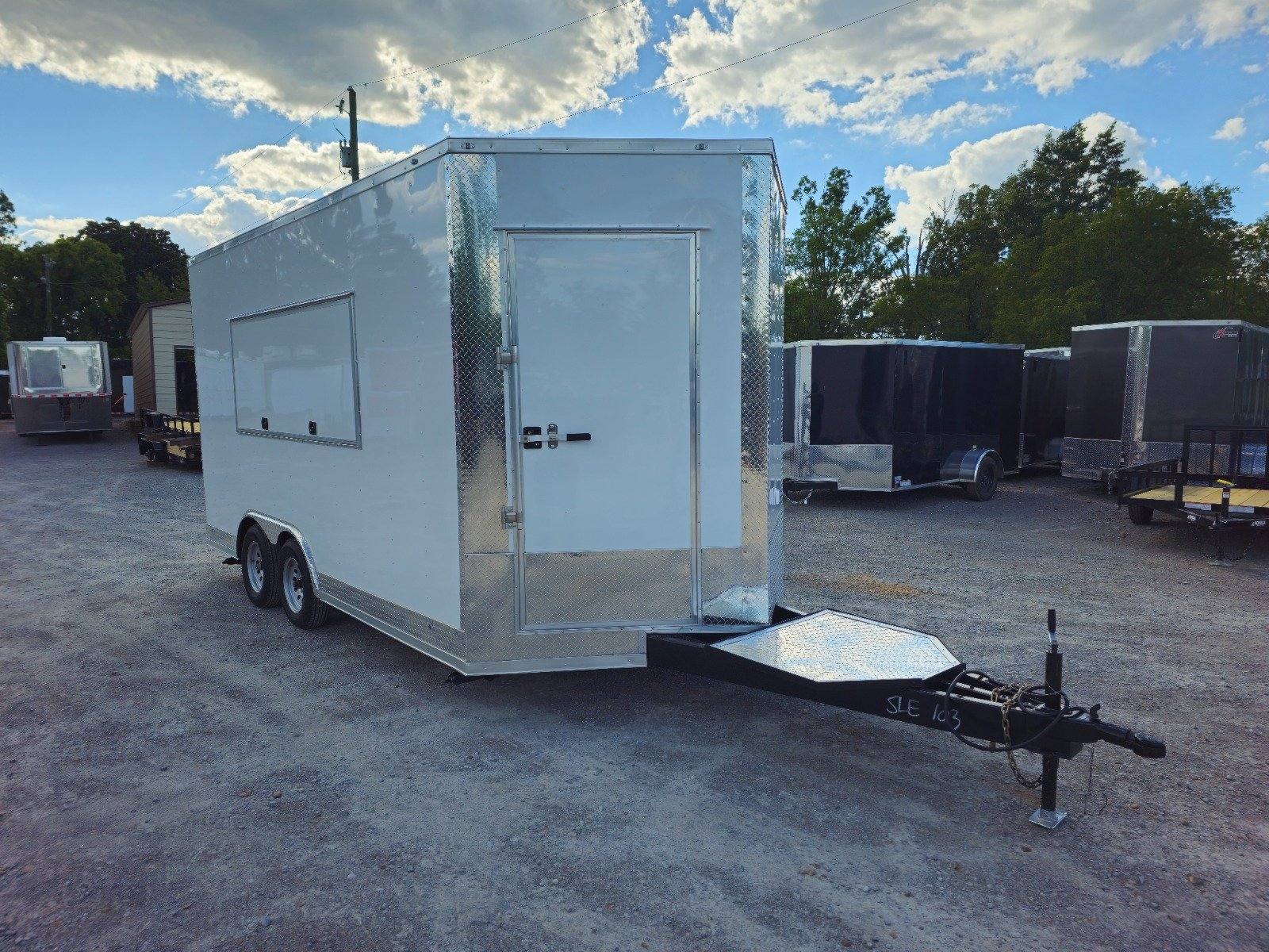 1098-concession-trailer-8.5-x-16-white-merchandising-event-catering-10.jpg Concession Trailer 8.5' X 16' White Merchandising Event Catering