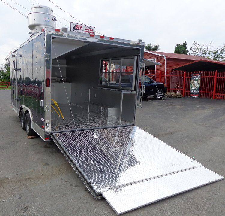 1099-concession-trailer-8.5-x-17-blue-catering-enclosed-food-cart-15.jpg Concession Trailer 8.5' x 17' (Blue) Catering Enclosed Food Cart