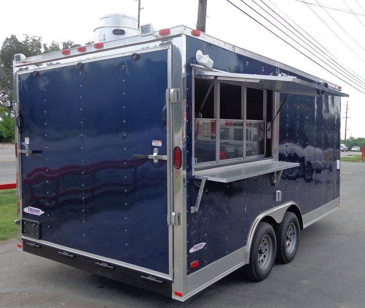 1099-concession-trailer-8.5-x-17-blue-catering-enclosed-food-cart-7.jpg Concession Trailer 8.5' x 17' (Blue) Catering Enclosed Food Cart