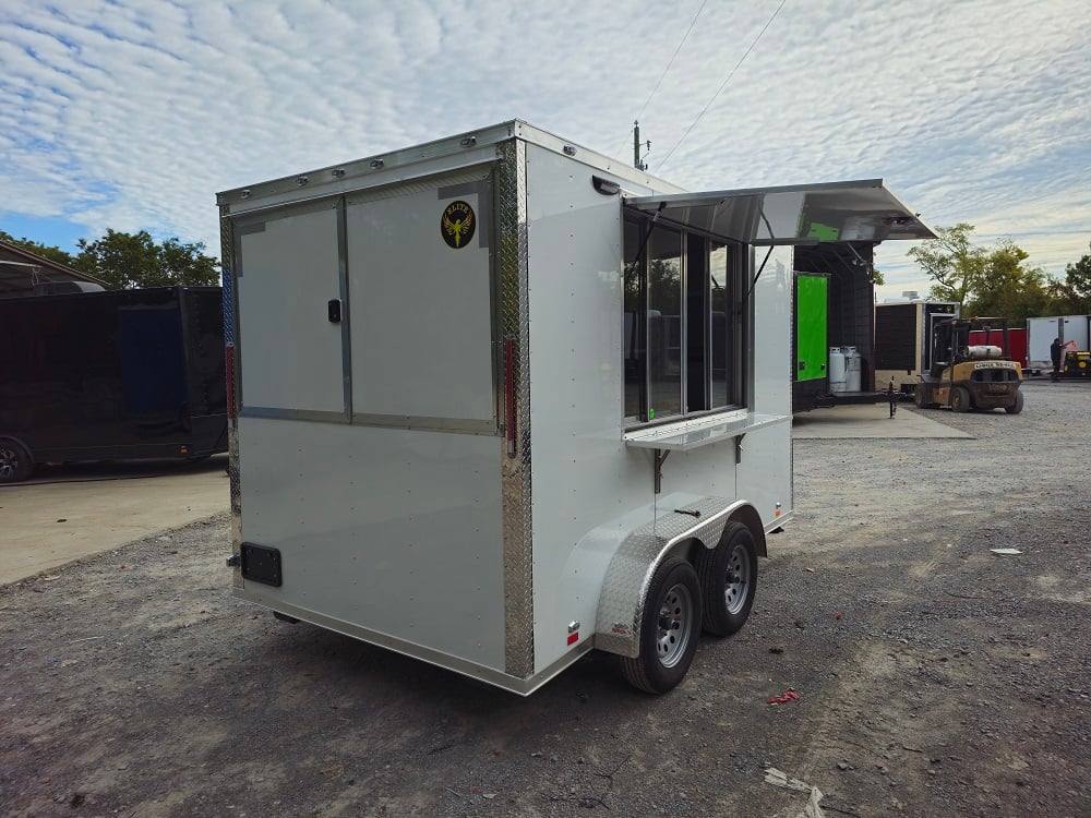 11-7-x-12-white-concession-trailer-food-event-catering-10.jpg 7' X 12' White Concession Trailer Food Event Catering