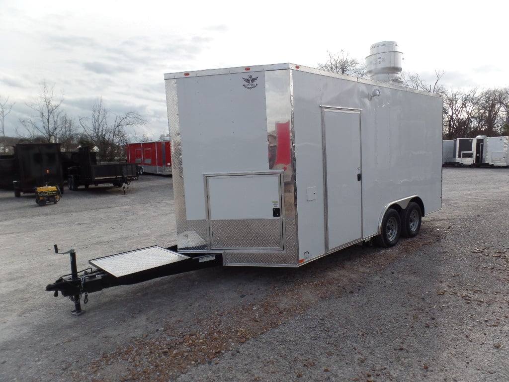 110-8.5-x-16-concession-food-trailer-white-with-appliances-13.jpg 8.5' x 16' Concession Food Trailer White With Appliances