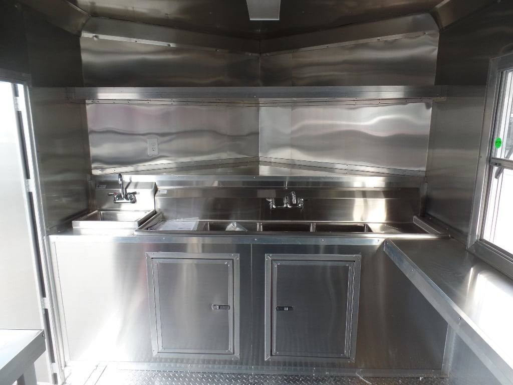 110-8.5-x-16-concession-food-trailer-white-with-appliances-2.jpg 8.5' x 16' Concession Food Trailer White With Appliances