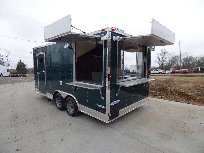 1100-concession-trailer-8.5-x-17-emerald-green-food-catering-enclosed-kitchen-10.jpg Concession Trailer 8.5' x 17' Emerald Green - Food Catering Enclosed Kitchen