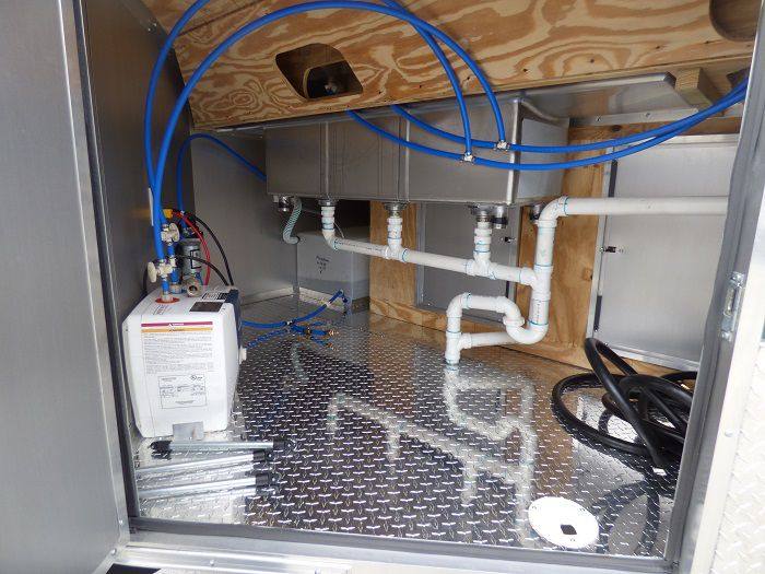 1100-concession-trailer-8.5-x-17-emerald-green-food-catering-enclosed-kitchen-12.jpg Concession Trailer 8.5' x 17' Emerald Green - Food Catering Enclosed Kitchen