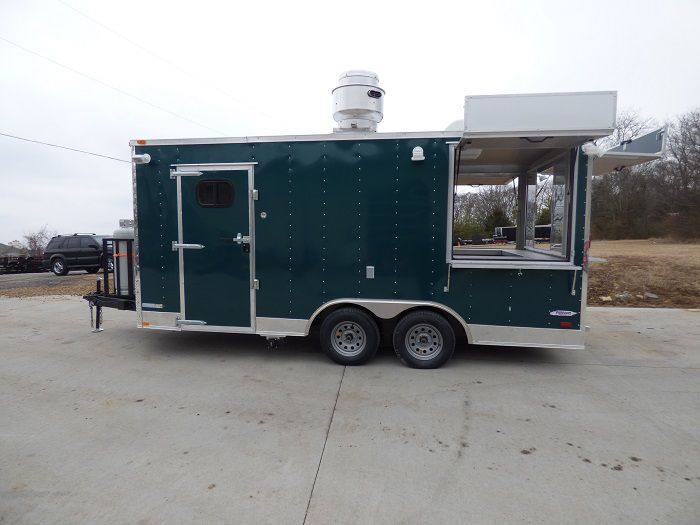 1100-concession-trailer-8.5-x-17-emerald-green-food-catering-enclosed-kitchen-13.jpg Concession Trailer 8.5' x 17' Emerald Green - Food Catering Enclosed Kitchen
