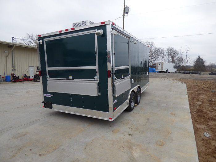 1100-concession-trailer-8.5-x-17-emerald-green-food-catering-enclosed-kitchen-15.jpg Concession Trailer 8.5' x 17' Emerald Green - Food Catering Enclosed Kitchen