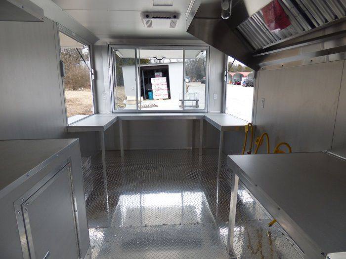 1100-concession-trailer-8.5-x-17-emerald-green-food-catering-enclosed-kitchen-16.jpg Concession Trailer 8.5' x 17' Emerald Green - Food Catering Enclosed Kitchen