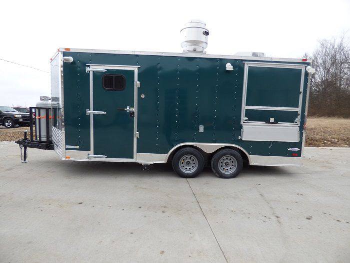 1100-concession-trailer-8.5-x-17-emerald-green-food-catering-enclosed-kitchen-4.jpg Concession Trailer 8.5' x 17' Emerald Green - Food Catering Enclosed Kitchen