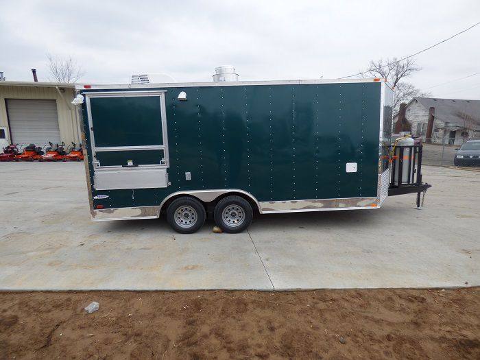 1100-concession-trailer-8.5-x-17-emerald-green-food-catering-enclosed-kitchen-7.jpg Concession Trailer 8.5' x 17' Emerald Green - Food Catering Enclosed Kitchen
