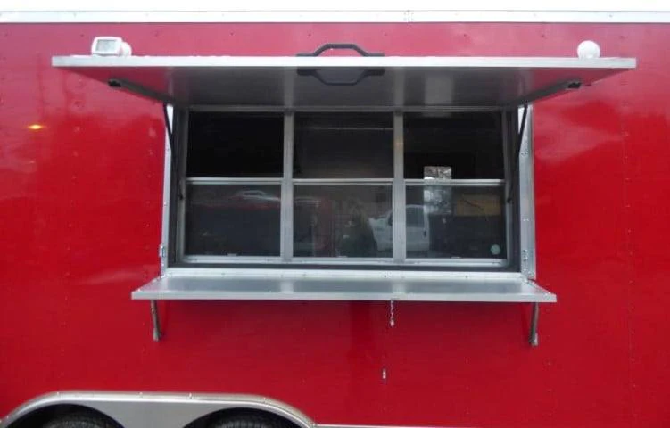Concession Trailer 8.5' X 17' Red - Food Event Catering