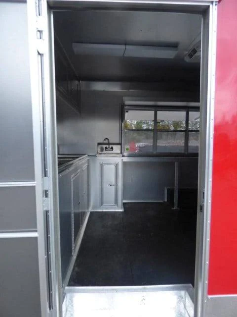 Concession Trailer 8.5' X 17' Red - Food Event Catering
