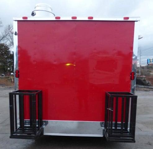Concession Trailer 8.5' X 17' Red - Food Event Catering