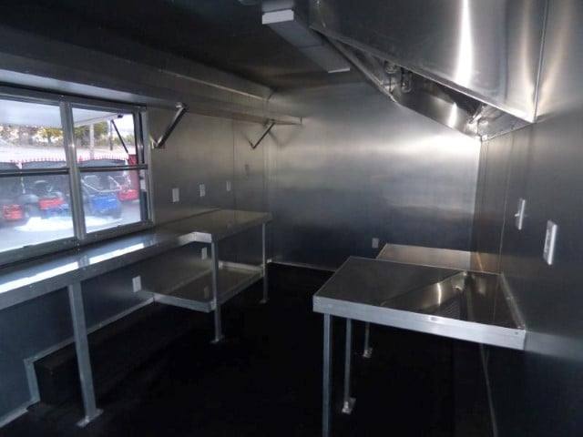 Concession Trailer 8.5' X 17' Red - Food Event Catering