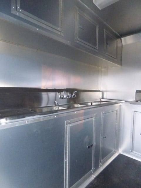 Concession Trailer 8.5' X 17' Red - Food Event Catering
