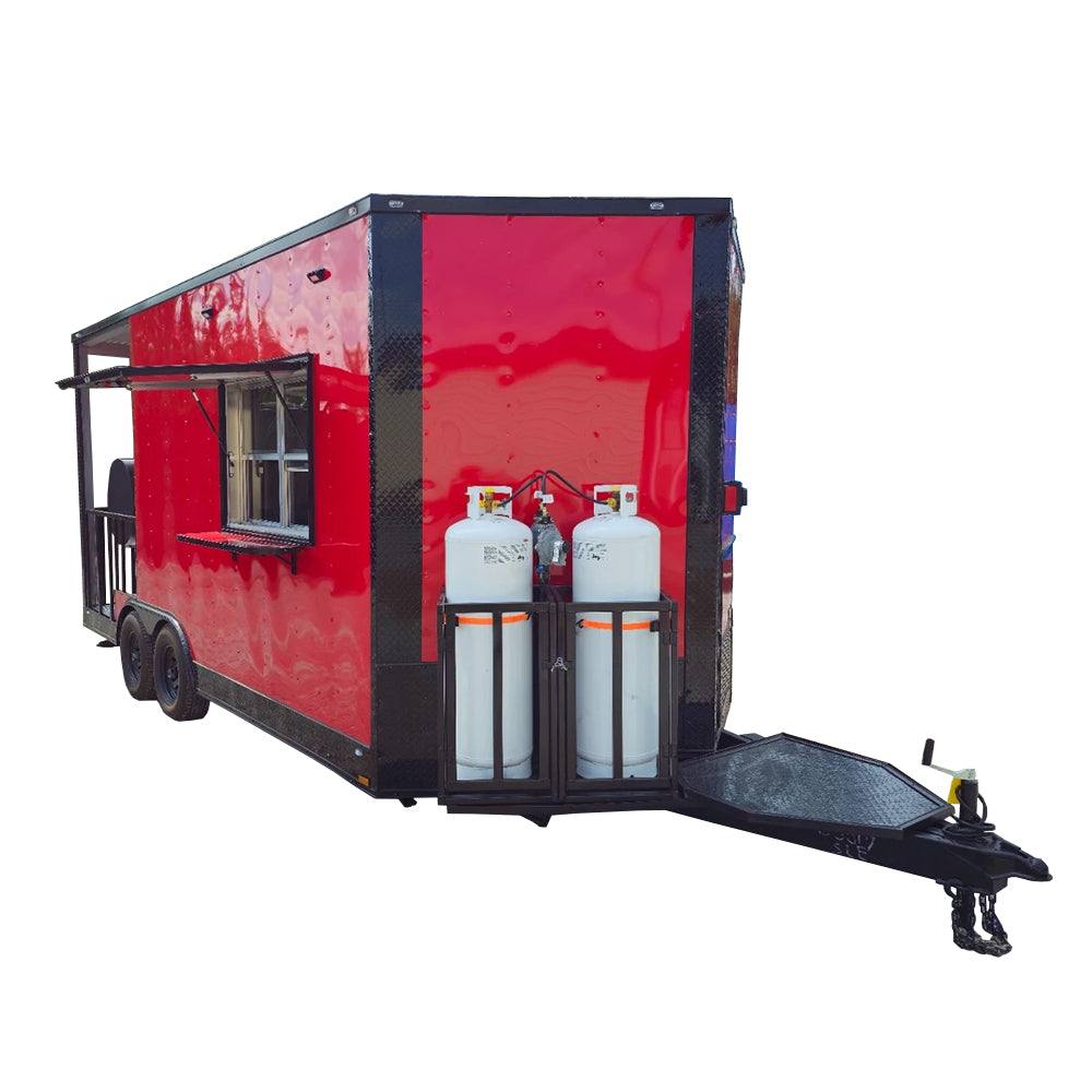 1105-concession-trailer-8.5-x-18-bbq-red-food-event-catering-1.jpg Concession Trailer 8.5' X 18' BBQ Red Food Event Catering