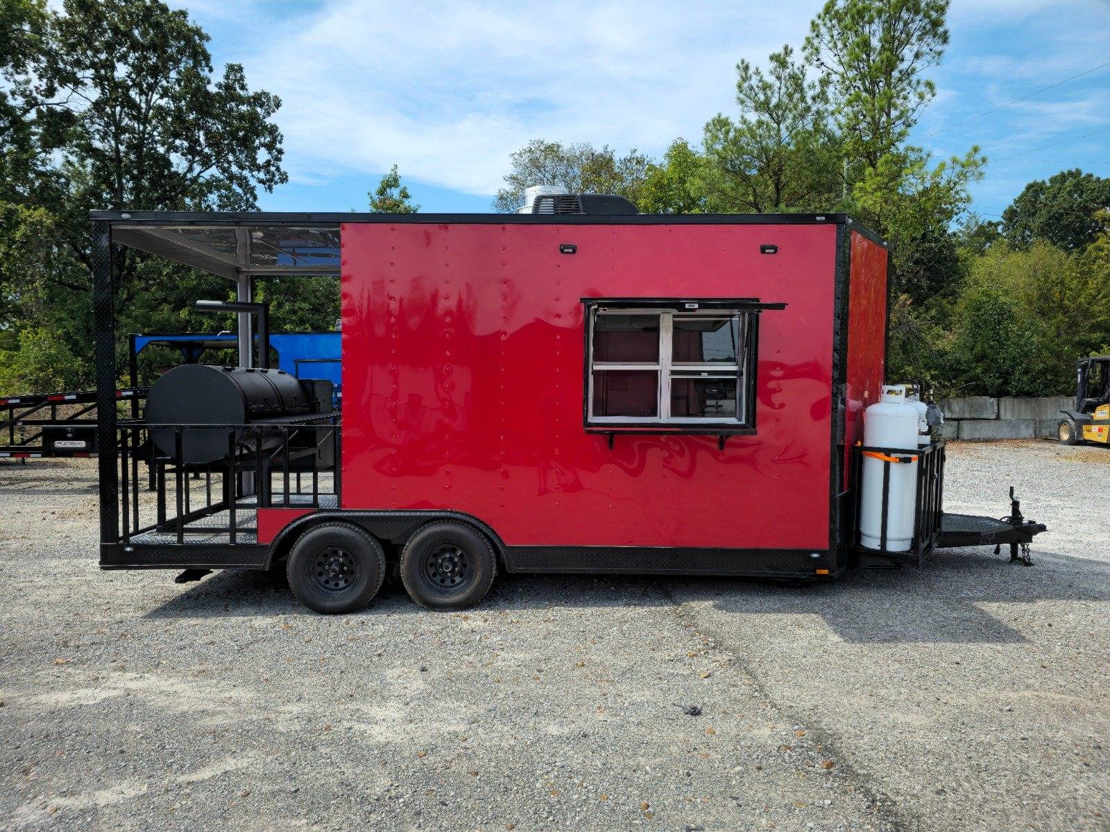 1105-concession-trailer-8.5-x-18-bbq-red-food-event-catering-11.jpg Concession Trailer 8.5' X 18' BBQ Red Food Event Catering