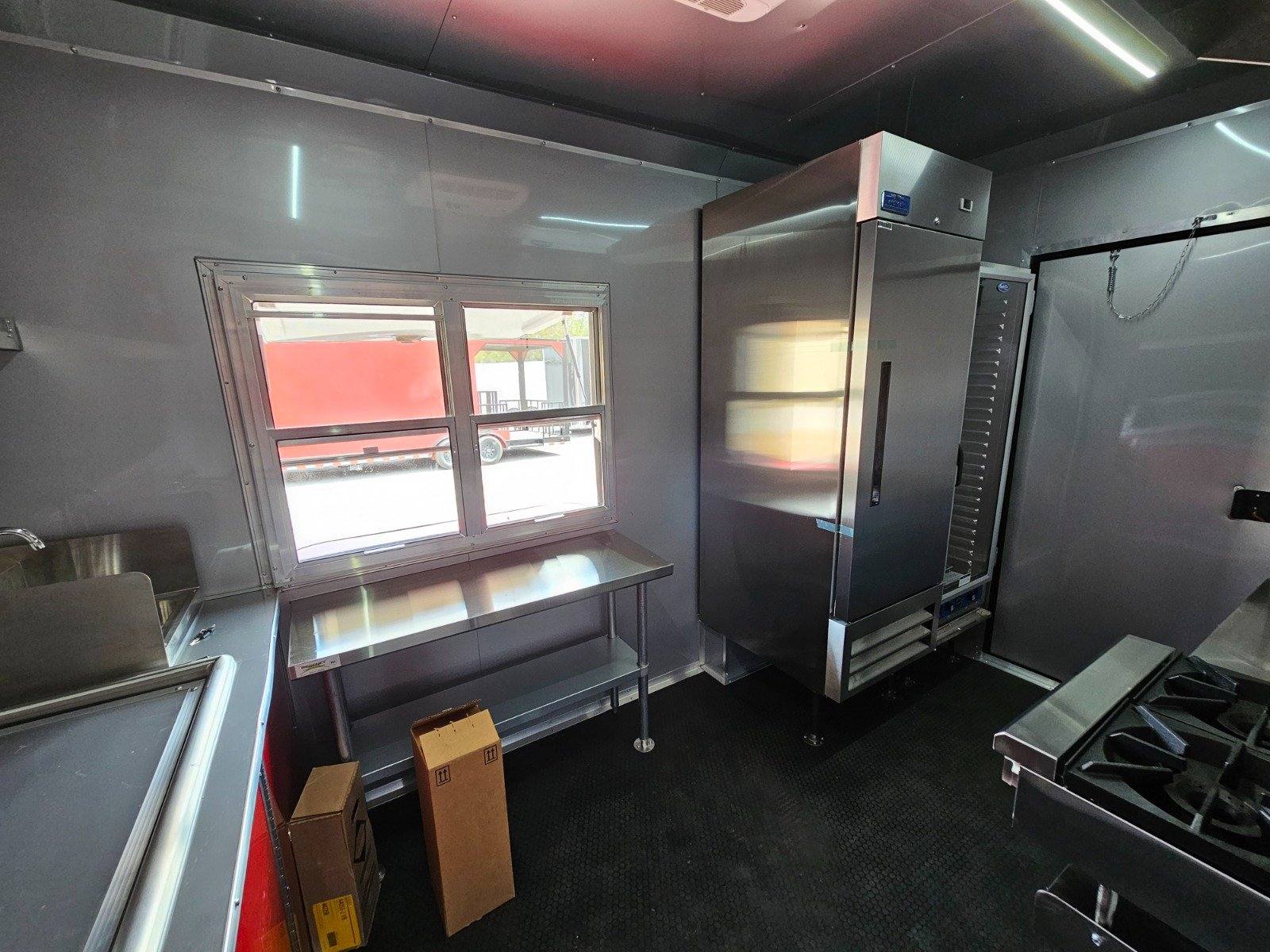 1105-concession-trailer-8.5-x-18-bbq-red-food-event-catering-17.jpg Concession Trailer 8.5' X 18' BBQ Red Food Event Catering