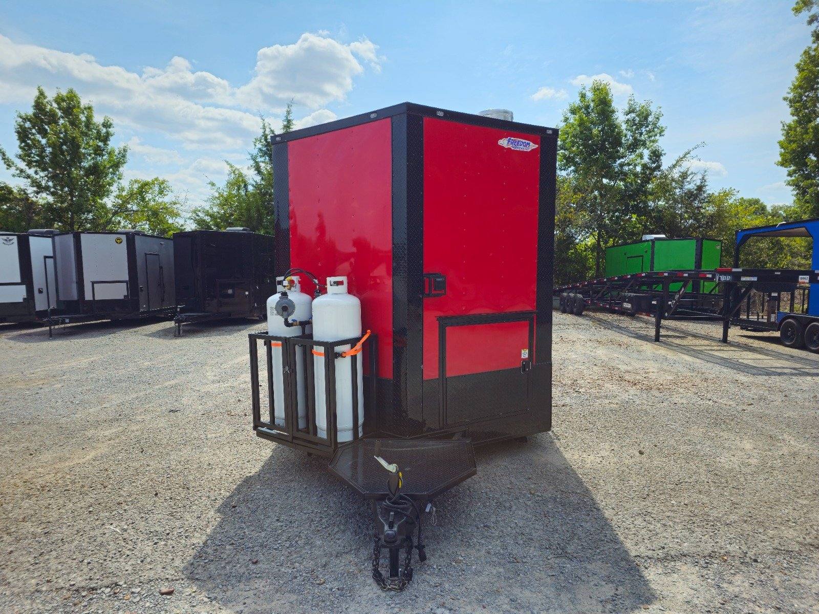 1105-concession-trailer-8.5-x-18-bbq-red-food-event-catering-2.jpg Concession Trailer 8.5' X 18' BBQ Red Food Event Catering