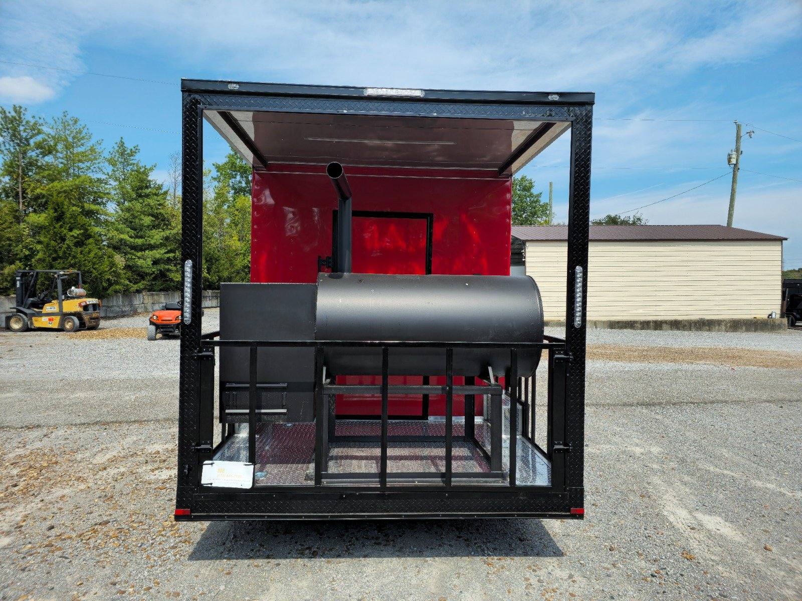 1105-concession-trailer-8.5-x-18-bbq-red-food-event-catering-6.jpg Concession Trailer 8.5' X 18' BBQ Red Food Event Catering