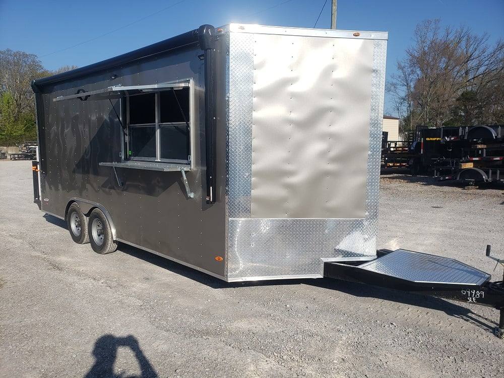 1109-concession-trailer-8.5-x-18-light-pewter-food-event-catering-1.jpg Concession Trailer 8.5' X 18' Light Pewter Food Event Catering