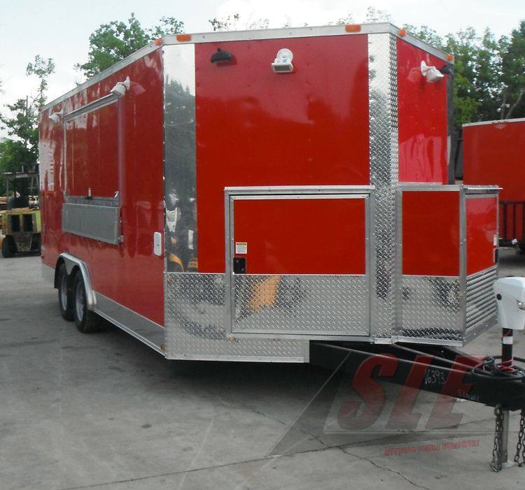 1111-concession-trailer-8.5-x-18-red-event-ice-cream-smoothie-catering-3.jpg Concession Trailer 8.5' x 18' Red - Event Ice Cream Smoothie Catering