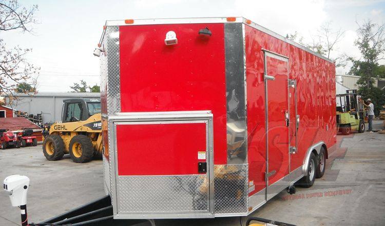 1111-concession-trailer-8.5-x-18-red-event-ice-cream-smoothie-catering-4.jpg Concession Trailer 8.5' x 18' Red - Event Ice Cream Smoothie Catering