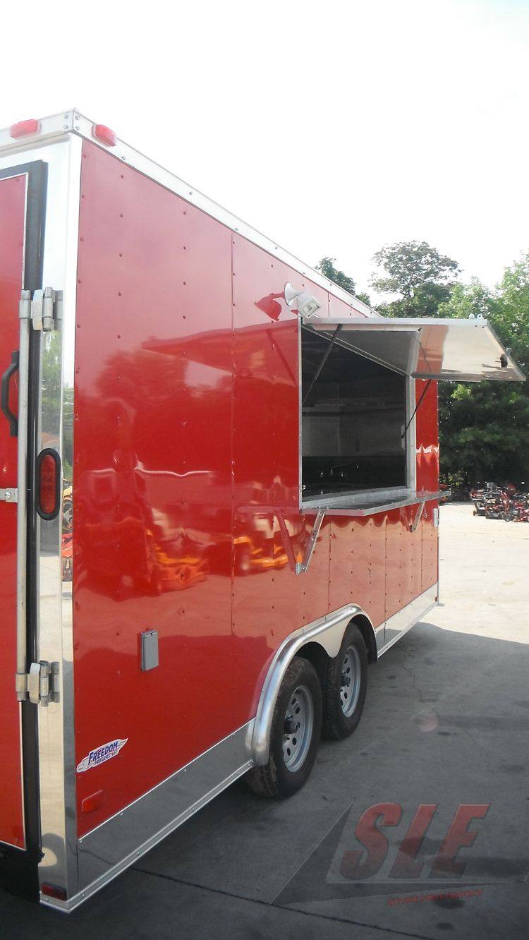 1111-concession-trailer-8.5-x-18-red-event-ice-cream-smoothie-catering-9.jpg Concession Trailer 8.5' x 18' Red - Event Ice Cream Smoothie Catering