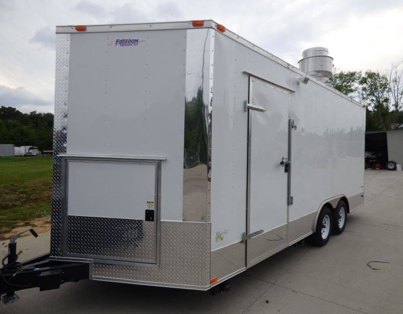 1114-concession-trailer-8.5-x-18-white-food-catering-event-7.jpg Concession Trailer 8.5' x 18' White - Food Catering Event