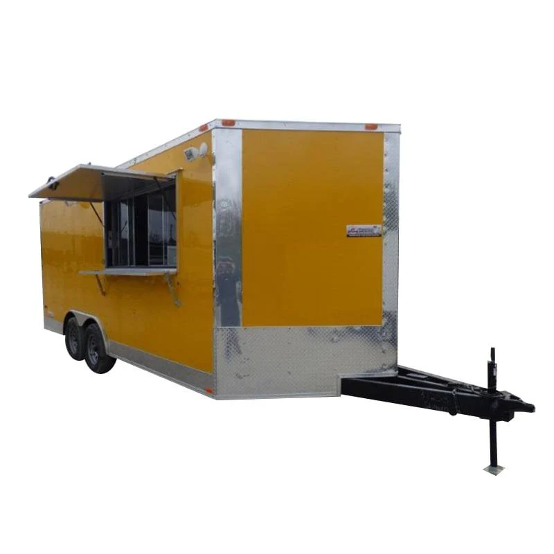 1118-concession-trailer-8.5-x-18-yellow-food-event-catering-1.webp Concession Trailer 8.5' X 18' Yellow - Food Event Catering