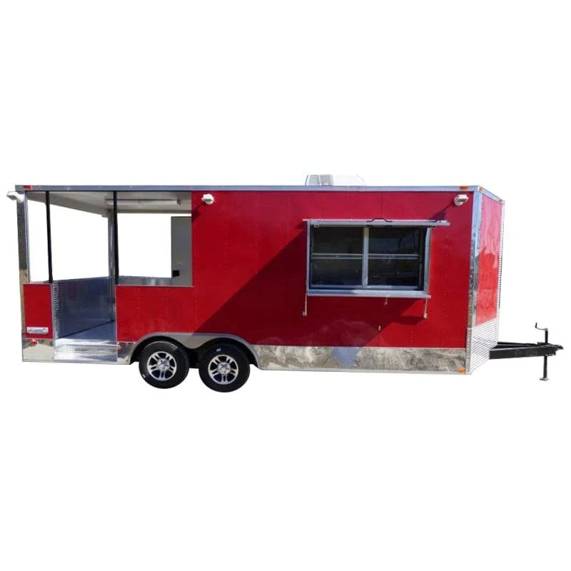 1121-concession-trailer-8.5-x-20-red-bbq-event-catering-1.webp Concession Trailer 8.5' X 20' Red - BBQ Event catering