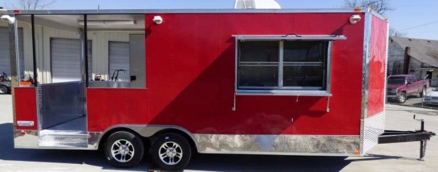 1121-concession-trailer-8.5-x-20-red-bbq-event-catering-5.jpg Concession Trailer 8.5' X 20' Red - BBQ Event catering