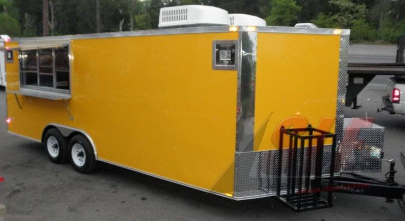 1123-concession-trailer-8.5-x-20-yellow-bbq-event-catering-food-kitchen-enclosed-3.jpg Concession Trailer 8.5' x 20' (Yellow) BBQ Event Catering Food Kitchen Enclosed