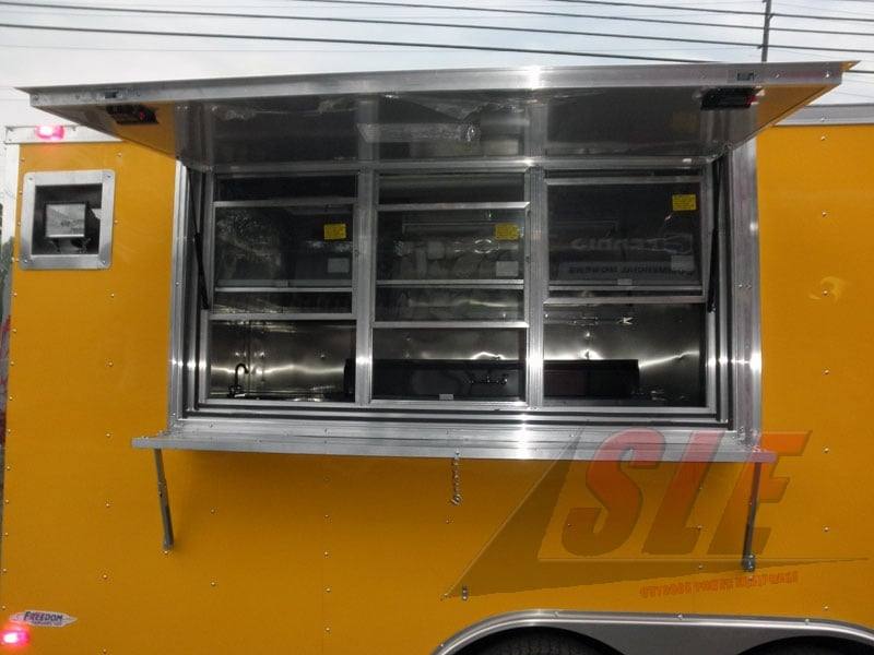 1123-concession-trailer-8.5-x-20-yellow-bbq-event-catering-food-kitchen-enclosed-4.jpg Concession Trailer 8.5' x 20' (Yellow) BBQ Event Catering Food Kitchen Enclosed