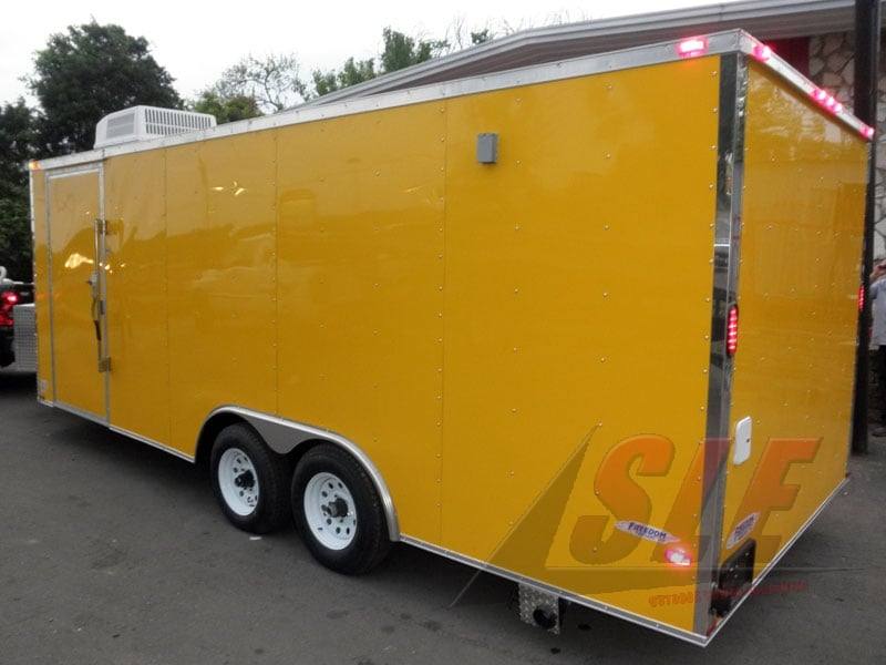 1123-concession-trailer-8.5-x-20-yellow-bbq-event-catering-food-kitchen-enclosed-5.jpg Concession Trailer 8.5' x 20' (Yellow) BBQ Event Catering Food Kitchen Enclosed