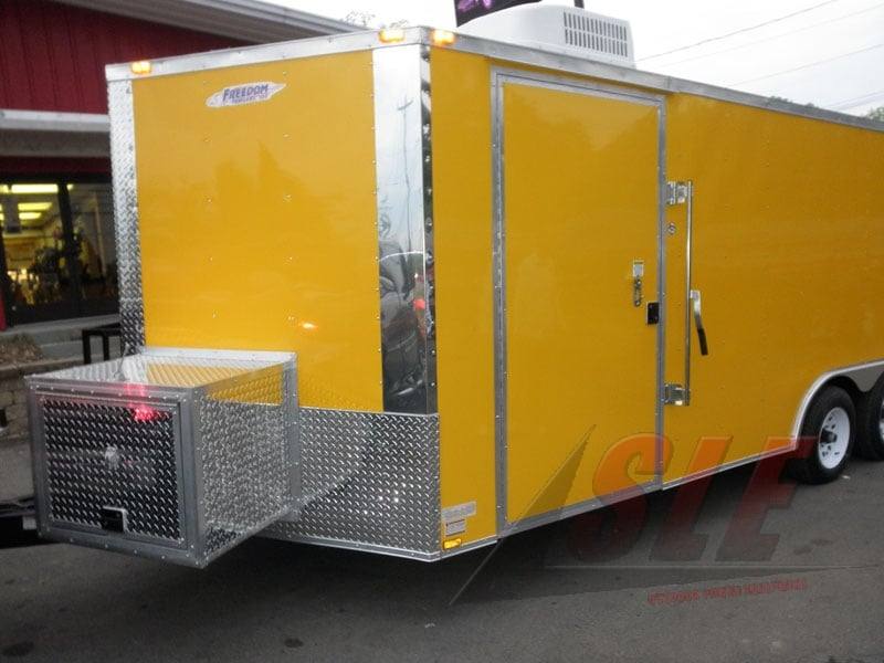 1123-concession-trailer-8.5-x-20-yellow-bbq-event-catering-food-kitchen-enclosed-7.jpg Concession Trailer 8.5' x 20' (Yellow) BBQ Event Catering Food Kitchen Enclosed