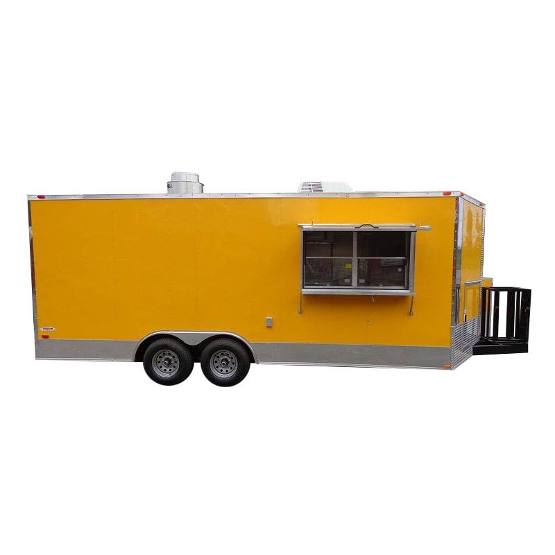 1124-concession-trailer-8.5-x-20-yellow-enclosed-vending-food-custom-1.jpg Concession Trailer 8.5' x 20' (Yellow) Enclosed Vending Food Custom