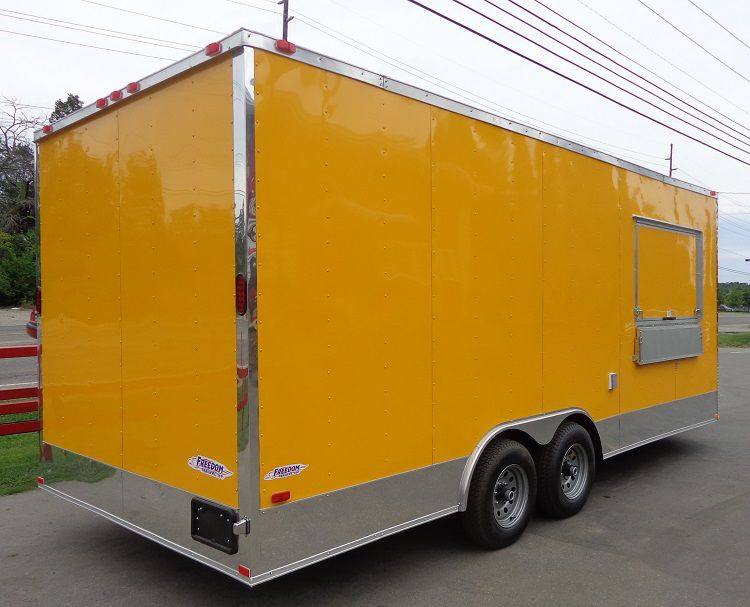 1124-concession-trailer-8.5-x-20-yellow-enclosed-vending-food-custom-4.jpg Concession Trailer 8.5' x 20' (Yellow) Enclosed Vending Food Custom