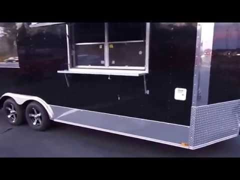 1127-concession-trailer-8.5-x-20-black-bbq-smoker-food-vending-2.jpg Concession Trailer 8.5' x 20' Black - BBQ Smoker Food Vending