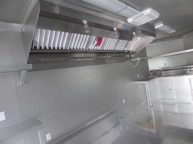Concession Trailer 8.5' x 20' Black - Catering Event Food Trailer Appliances