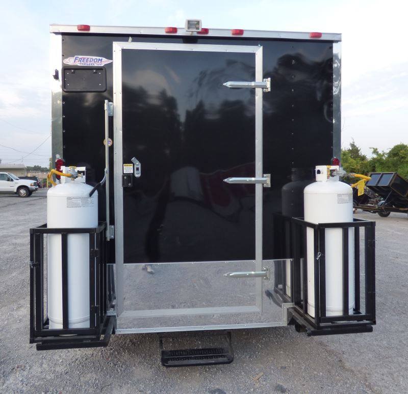 Concession Trailer 8.5' x 20' Black - Catering Event Food Trailer Appliances