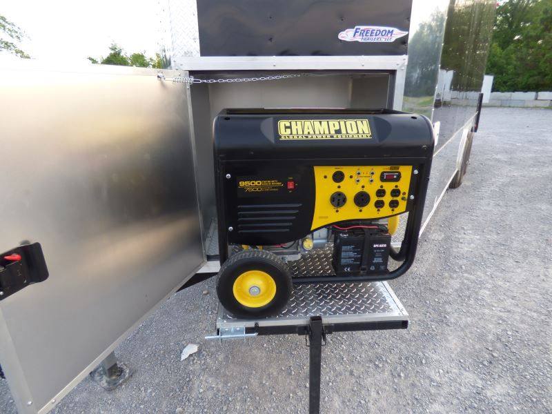 Concession Trailer 8.5' x 20' Black - Catering Event Food Trailer Appliances
