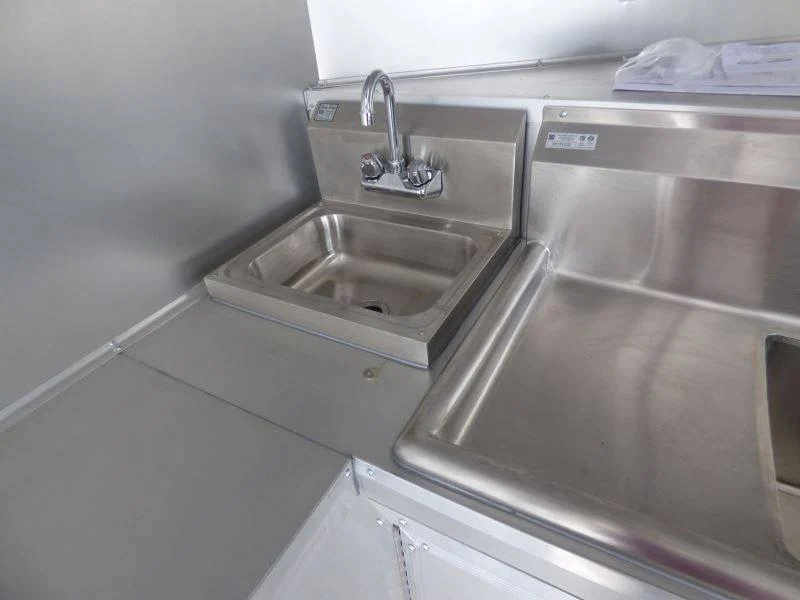 Concession Trailer 8.5' x 20' Black - Catering Event Food Trailer Appliances