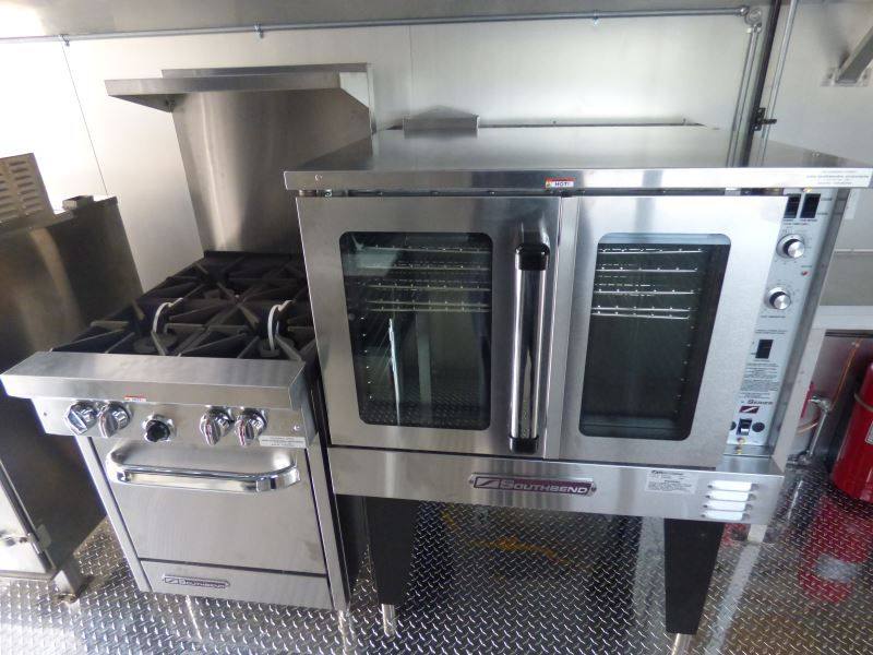 Concession Trailer 8.5' x 20' Black - Catering Event Food Trailer Appliances