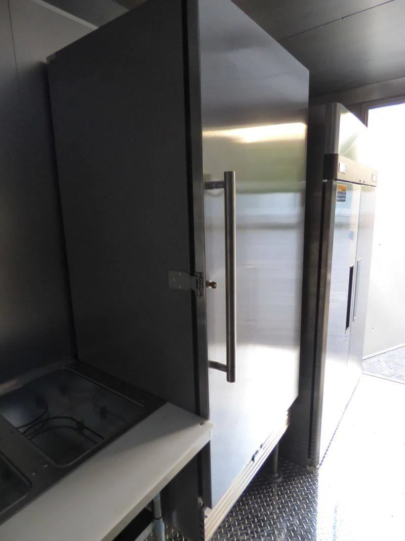 Concession Trailer 8.5' x 20' Black - Catering Event Food Trailer Appliances