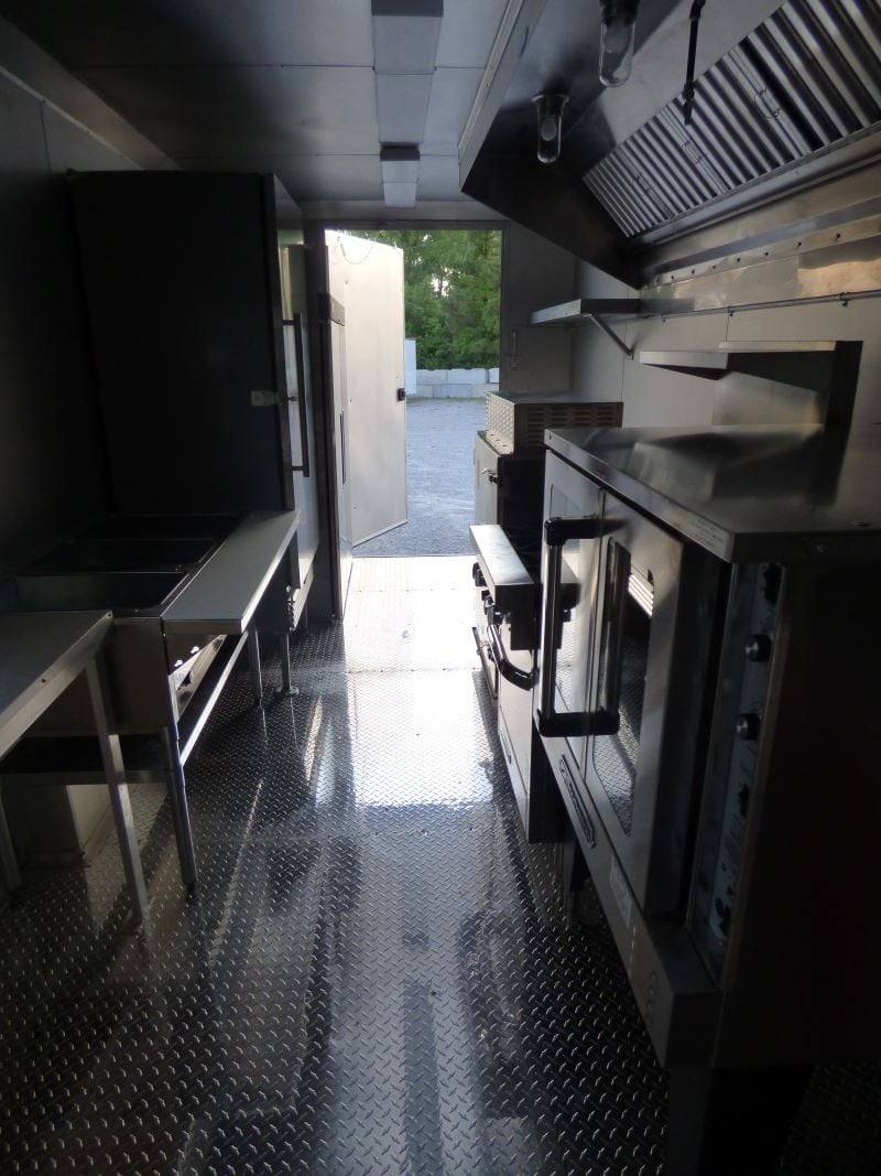 Concession Trailer 8.5' x 20' Black - Catering Event Food Trailer Appliances