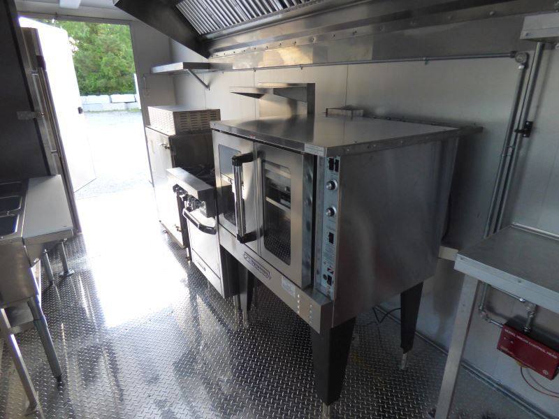 Concession Trailer 8.5' x 20' Black - Catering Event Food Trailer Appliances