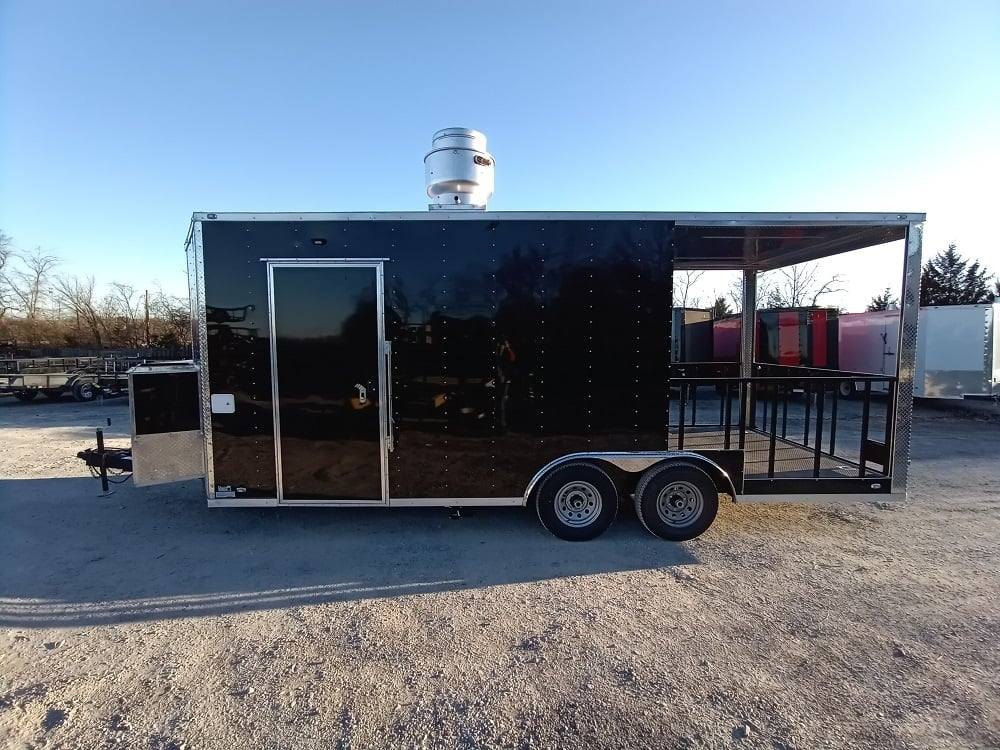 1132-concession-trailer-8.5-x-20-black-food-catering-5.jpg Concession Trailer 8.5' X 20' Black Food Catering